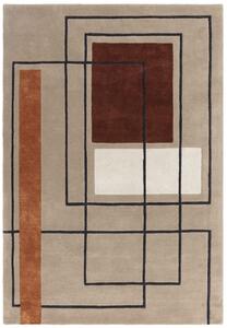 Tribeca Design Kusový koberec Jigsaw Outline Terracotta Rozměry: 120x170 cm