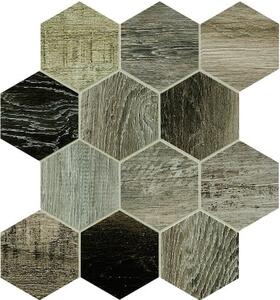 Dlažba Dom Barn Wood grey 35x37,5 cm mat DBWEM40