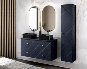 Eurosanit Elegance modrá 120 koupelnová sestava vč. keramických umyvadel