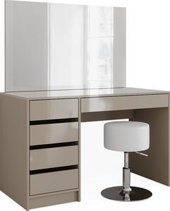Toaletní stolek Vicco Sherry Greige 120 cm se stoličkou, Model 47704