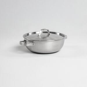 Fabini Kónický kastrol z vícevrstvé nerezové oceli s nerezovou poklicí Ø 24 cm (3 l)