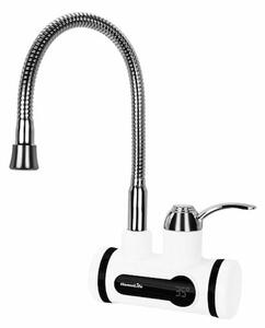 Dřezová baterie Homelife Digiterm s elektrickým ohřevem vody bílá/chrom SDR-10C-3