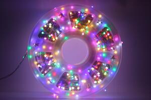 Vnitřní vánoční řetěz, různobarevná, 260 LED, 48m