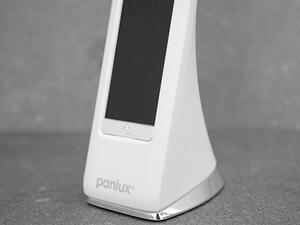 PANLUX s.r.o. Stolní LED lampička LORD LED s displejem - neutrální - bílá, hnědá, černá kůže Barva výrobku: Bílá