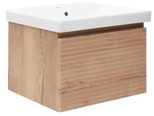 Koupelnová skříňka s umyvadlem Naturel Savona 78x43x44,8 cm dub halifax mat SAVONA80DHU1