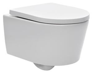 WC závěsné SAT Brevis včetně prkénka softclose, zadní odpad SATBRE010RREXP