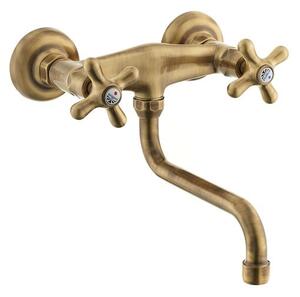 Umyvadlová baterie Paffoni Ricordi s otočným raménkem 150 mm bronz IR161BR