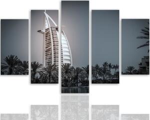 Obraz na plátně pětidílný Hotel Burj Al Arab Dubai - 100x70 cm