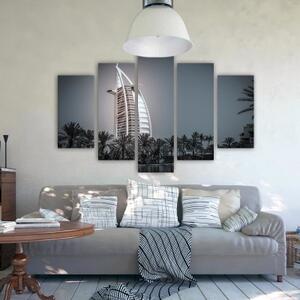 Obraz na plátně pětidílný Hotel Burj Al Arab Dubai - 100x70 cm