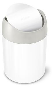 Odpadkový koš volně stojící Simplehuman Mini bin 1,5 l Bílá ocel mat SHCW2079