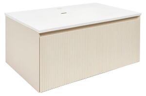 Koupelnová skříňka s umyvadlem Naturel Austen 80x35x52 cm beige mat Naturel Austen80BG