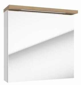 Zrcadlová skříňka Naturel Stilla + LED 60x60 cm bílá STILLAE06017