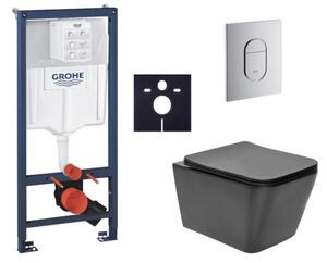 Závěsný WC set do lehkých stěn / předstěnová montáž SAT Infinitio SIKOGRSIN12BA