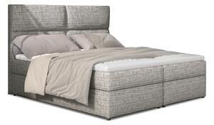 Boxspring postel 145 cm Alyce (světle šedá Berlin 01) (s matracemi)