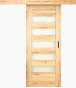 Interiérové dveře Naturel Accra posuvné 80 cm dub natura ACCRACPLDN80PO + posuvný systém