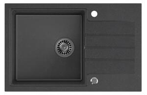 Dřez Quadron PETER111 černá nerez elem HCQP7850CZK