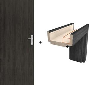 Protipožární dveře Naturel Naturel technické levé 80 cm jilm antracit SETDPOJA80L