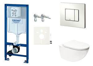 Cenově zvýhodněný závěsný WC set GROHE do lehkých stěn / předstěnová montáž + WC SAT Infinitio SIKOGRSINF2S