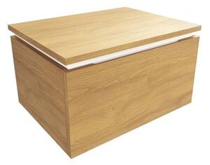 Koupelnová skříňka s krycí deskou SAT Feel 60x30x46 cm medový dub mat SATFEEL60DMDBEZ