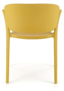 Hořčicová plastová židle K491