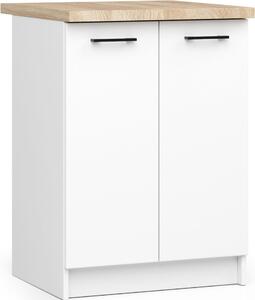 AKORD Furniture Factory KS0POLIBIA007, 2 dveře/dveří, 2 police/polic, Bílá, Dvířka s pantem, 16 mm, 460 mm