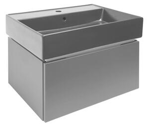 Koupelnová skříňka s umyvadlem SAT Feel 60x30x46 cm antracit mat SATFEEL60ANTU3