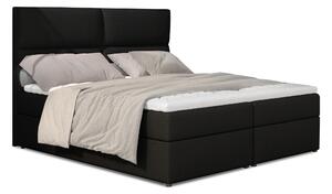 Boxspring postel 145 cm Alyce (černá Sawana 14) (s matracemi)