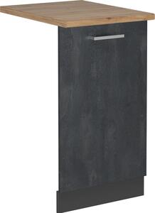 Čelní panel myčky Vicco R-Line Černý beton 45 cm , PD Dub, Model 55101