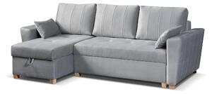 Rohová sedačka Manimi (šedá) (L). Akce -20%