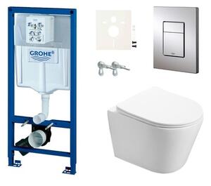 Cenově zvýhodněný závěsný WC set Grohe do lehkých stěn / předstěnová montáž+ WC SAT Infinitio SIKOGRSIN1S