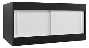 Nástavec Abi Barva korpusu: Černá, Rozměry: 120 cm, Dveře: Dub sonoma