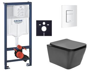 Závěsný WC set do lehkých stěn / předstěnová montáž SAT Infinitio SIKOGRSIN12BSCSH0