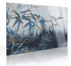 Skleněný obraz - Bambus na zdi (70x50 cm)