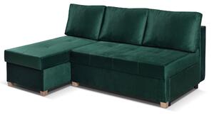 Rohová sedačka Manimi 03 (tmavozelená) (L). Akce -20%