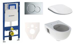 Cenově zvýhodněný závěsný WC set Geberit do lehkých stěn / předstěnová montáž + WC Geberit Selnova SIKOGES3S2