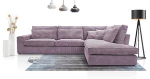 Rohová sedací souprava Carbus (fialová) (P). Akce -20%