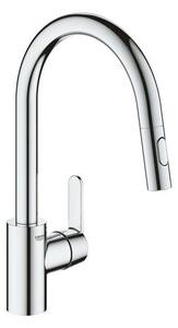 Dřezová baterie GROHE Get s vytahovací sprškou, 2 proudy chrom 31484001