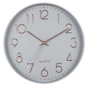Secco Nástěnné hodiny 1xAA 29 cm šedá/rose gold FT0865