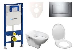 Cenově zvýhodněný závěsný WC set Geberit do lehkých stěn / předstěnová montáž + WC Ceramia S-Line Pro 111.300.00.5ND6