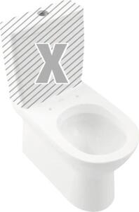Villeroy & Boch WC pro WC kombinaci O.novo Omyvatelné WC se zapuštěným okrajem bílé lesklé bez WC sedátka 56581001
