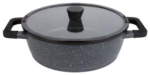 ERNESTO® Servírovací pánev z hliníkové slitiny, Ø 28 cm (žulový vzhled/černá) (100340882002)