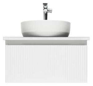 Koupelnová skříňka s umyvadlem a baterií SAT Evolution 58x30x44,8 cm bílá mat SATEVO60WMDBUB