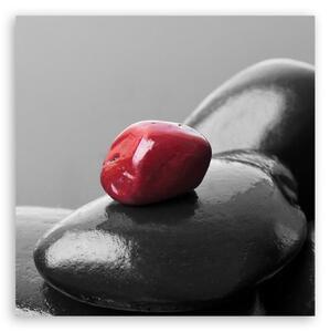 Obraz na plátně, Zen Spa Red Stone - 30x30 cm