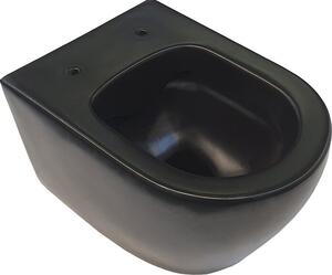 Závěsné WC Aloni Design, černé, bezokrajové