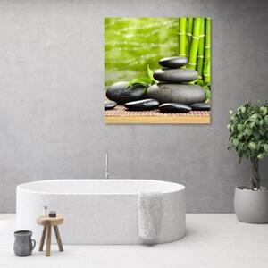 Obraz na plátně, Kameny opouští lázně Zen - 60x60 cm