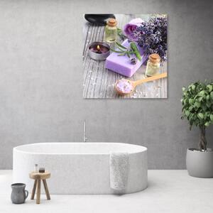 Obraz na plátně, Zen Spa Purple Soap - 50x50 cm