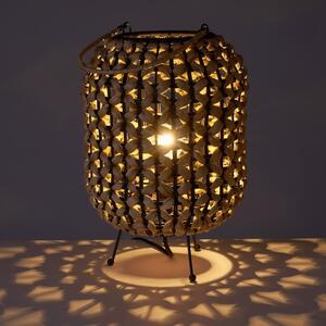 Černá přírodní stolní lampa (výška 30 cm) – Casa Selección