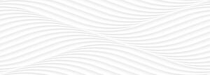 Obklad Peronda Cotton waves bílá 33x100 cm mat COTTONWHWR