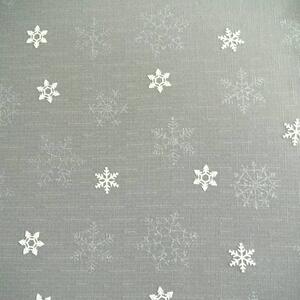 Vánoční ubrus Sněhová vločka - šedé