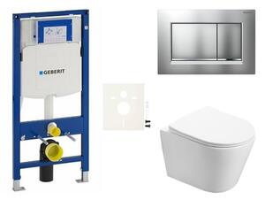 Cenově zvýhodněný závěsný WC set Geberit do lehkých stěn / předstěnová montáž + WC SAT Infinitio SIKOGES3INF7